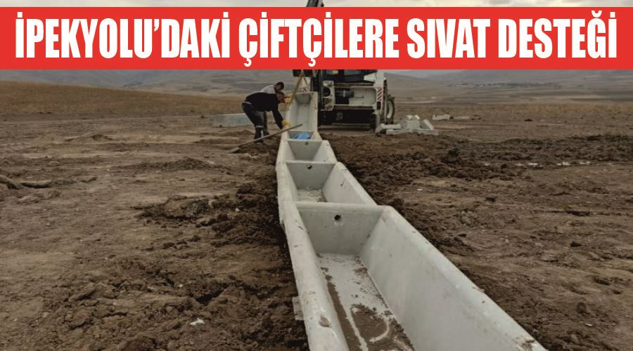 İpekyolu’daki çiftçilere sıvat desteği