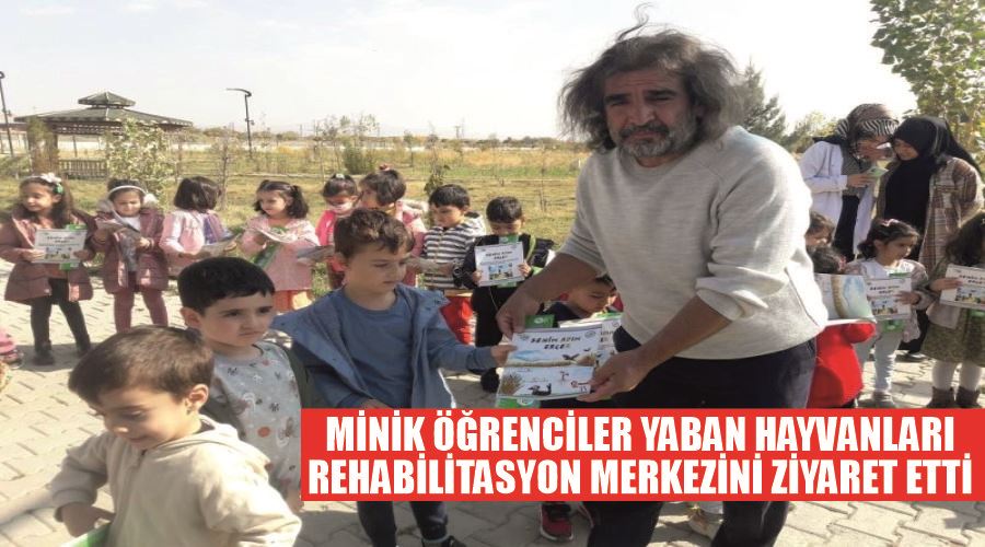 Minik öğrenciler yaban hayvanları rehabilitasyon merkezini ziyaret etti