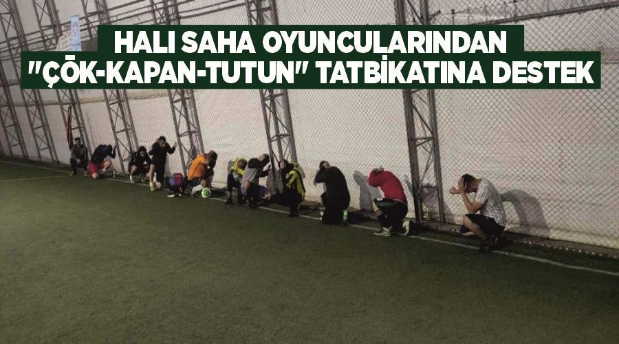 Halı saha oyuncularından 