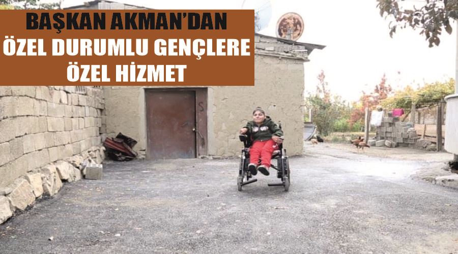 Başkan Akman’dan özel durumlu gençlere özel hizmet
