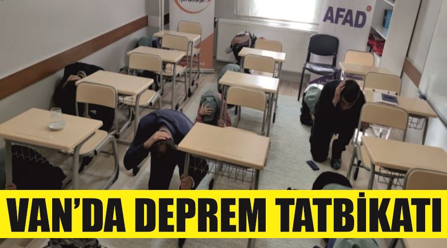 Van’da deprem tatbikatı