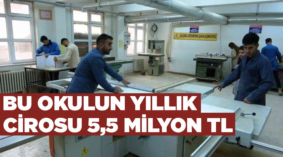 Bu okulun yıllık cirosu 5,5 milyon TL