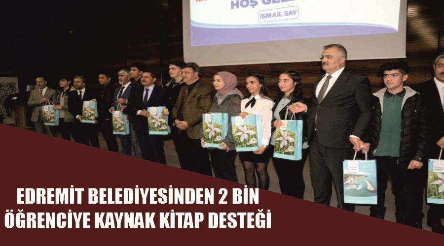 Edremit Belediyesinden 2 bin öğrenciye kaynak kitap desteği