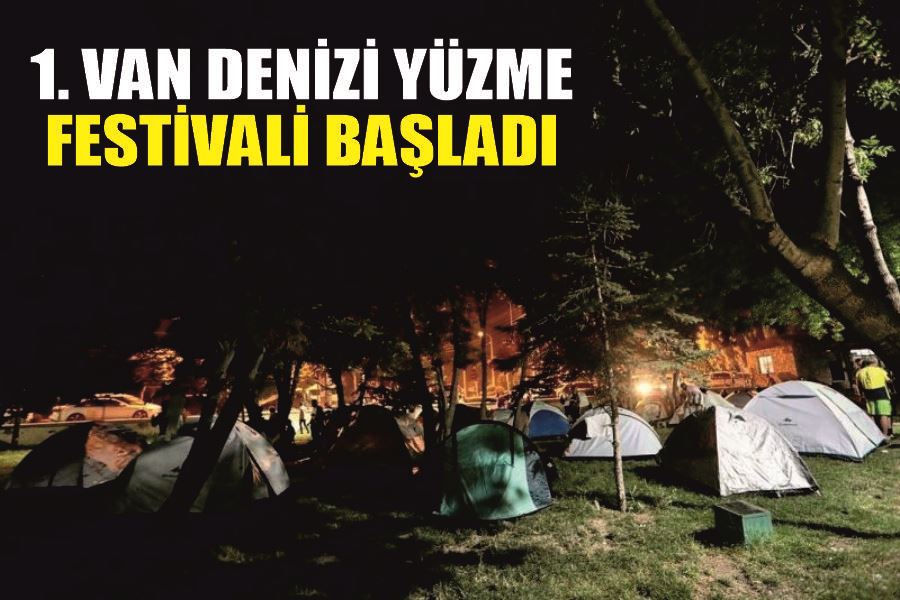 1. Van Denizi Yüzme Festivali başladı