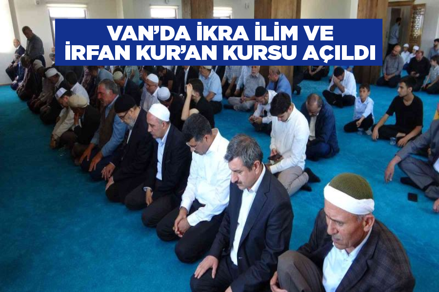 Van’da İkra İlim ve İrfan Kur’an Kursu açıldı