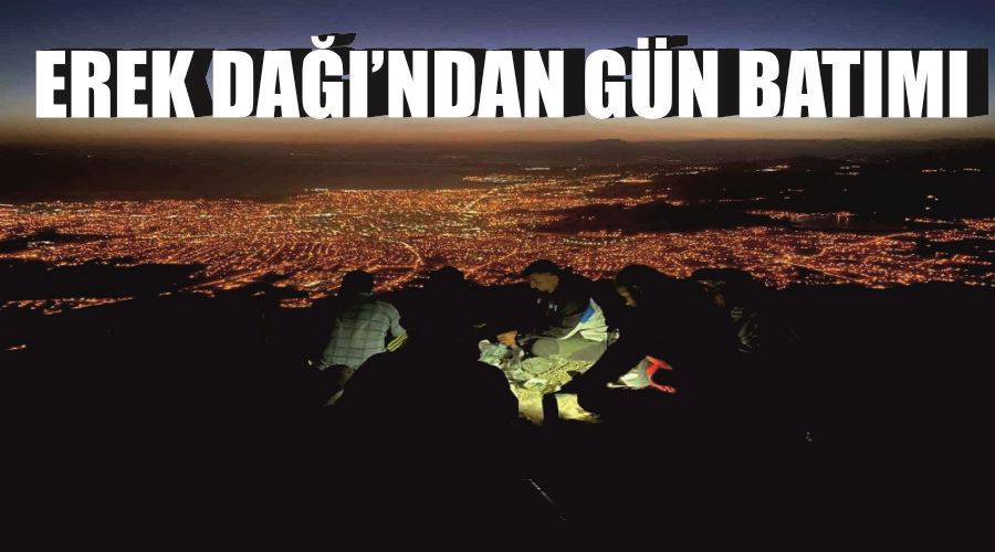 Erek Dağı’ndan gün batımı