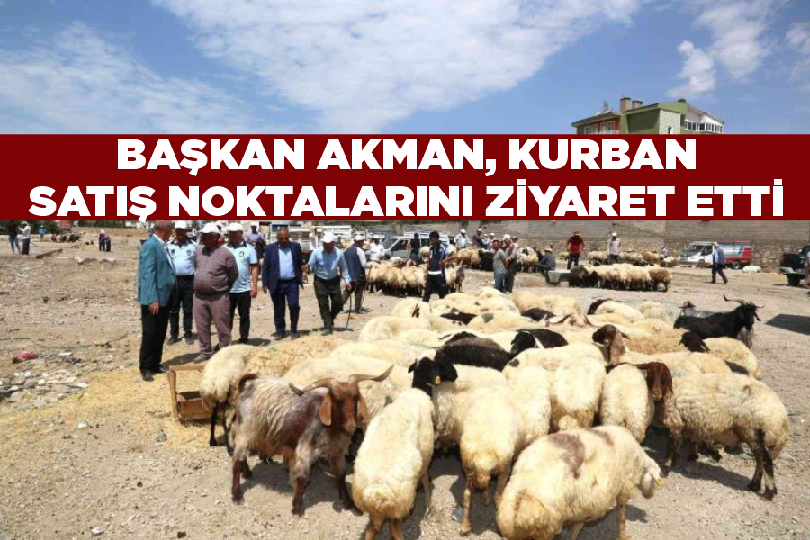 Başkan Akman, kurban satış noktalarını ziyaret etti