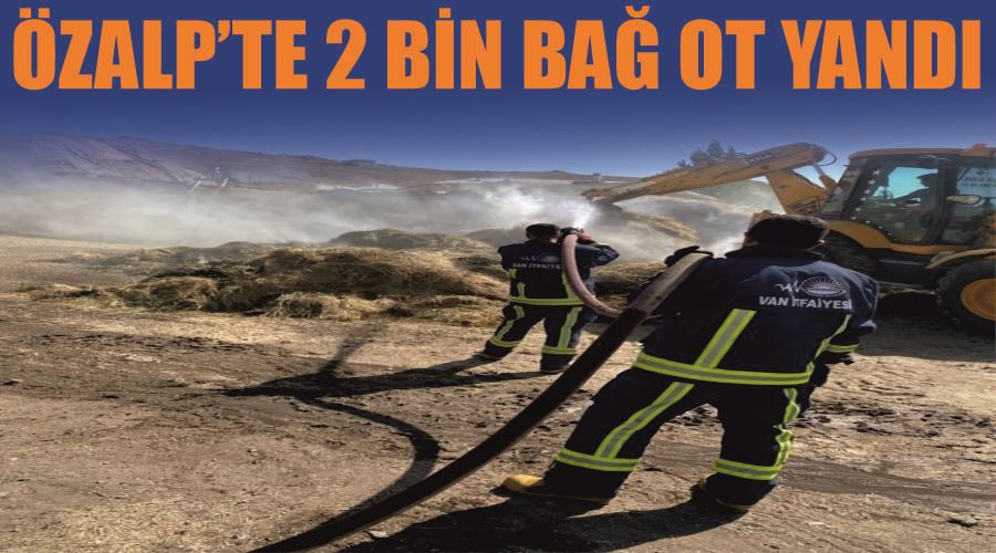 Özalp’te 2 bin bağ ot yandı