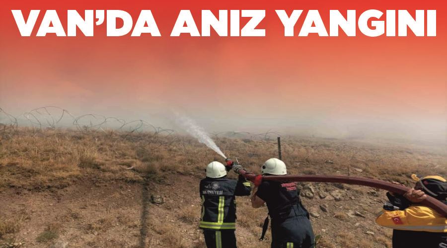 Van’da anız yangını
