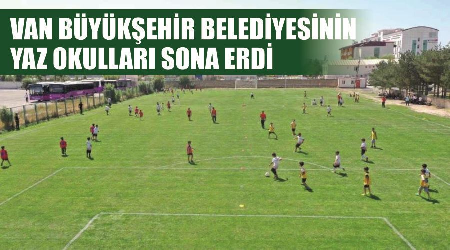 Van Büyükşehir Belediyesinin yaz okulları sona erdi