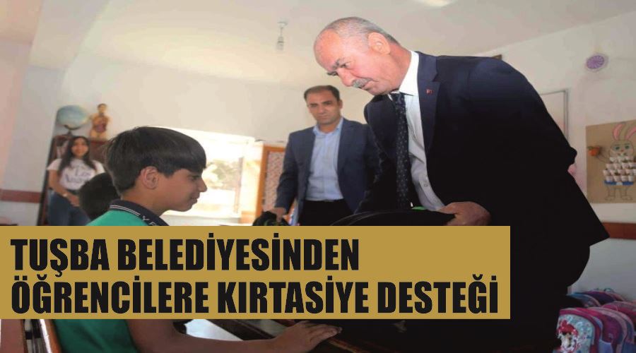 Tuşba Belediyesinden öğrencilere kırtasiye desteği