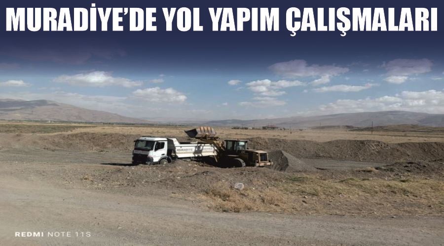 Muradiye’de yol yapım çalışmaları