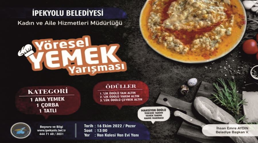 Van’da ödüllü yöresel yemek yarışması