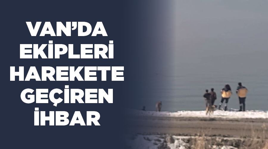 Van’da ekipleri harekete geçiren ihbar