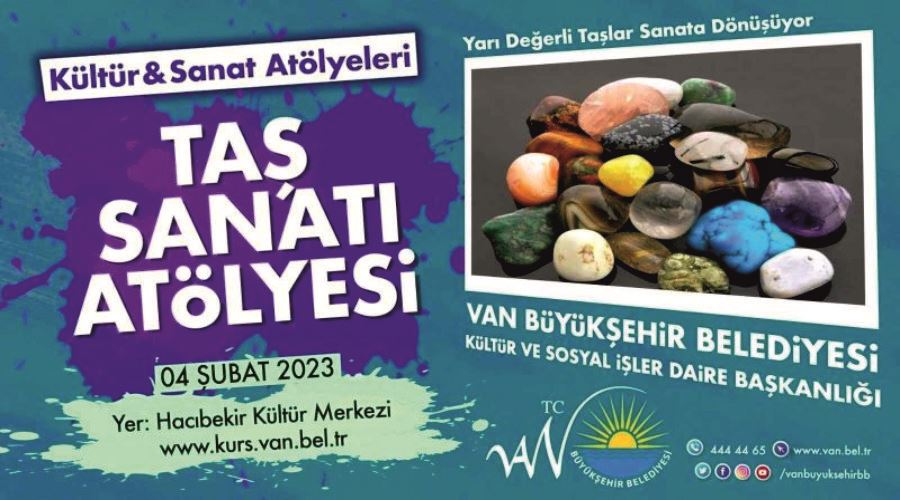 Van Büyükşehir Belediyesi taş sanatı kursu açıyor
