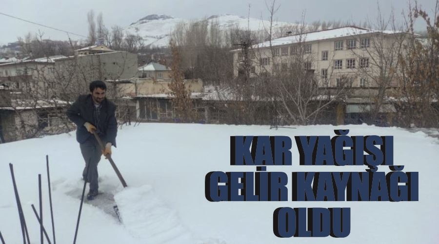 Kar yağışı gelir kaynağı oldu