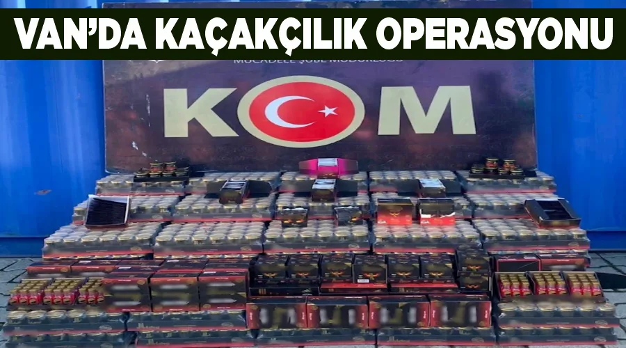 Van’da kaçakçılık operasyonu