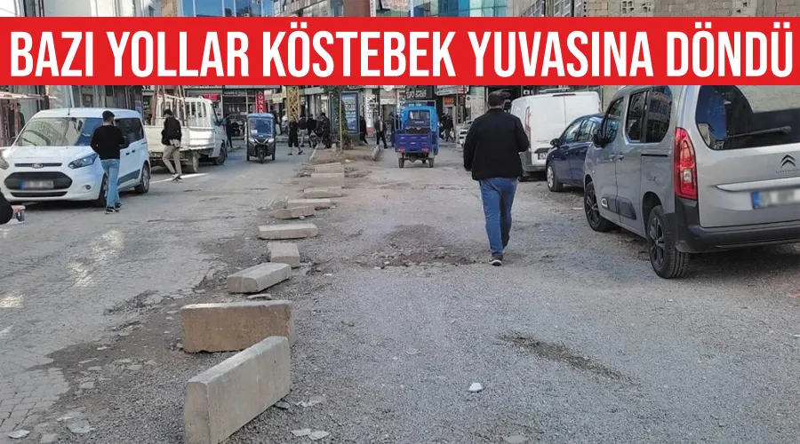 Bazı yollar köstebek yuvasına döndü