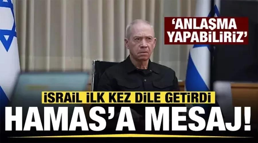 İsrail ilk kez dile getirdi! Hamas