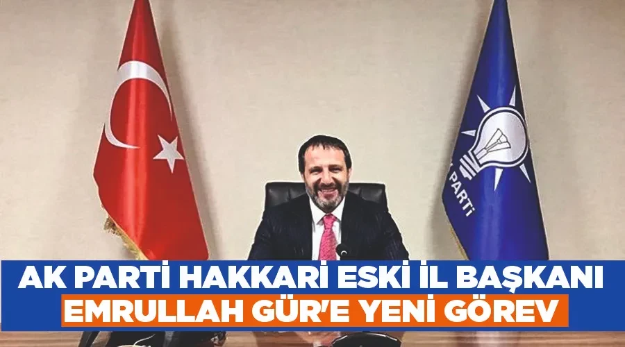 AK Parti Hakkari eski il başkanı Emrullah Gür