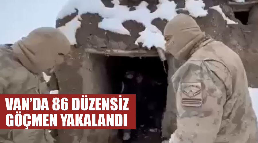Van’da 86 düzensiz göçmen yakalandı