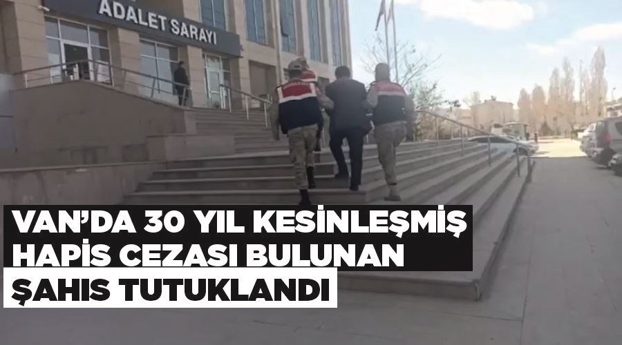 Van’da 30 yıl kesinleşmiş hapis cezası bulunan şahıs tutuklandı
