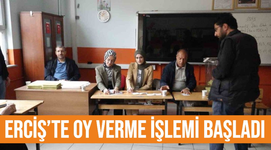 Erciş’te oy verme işlemi başladı