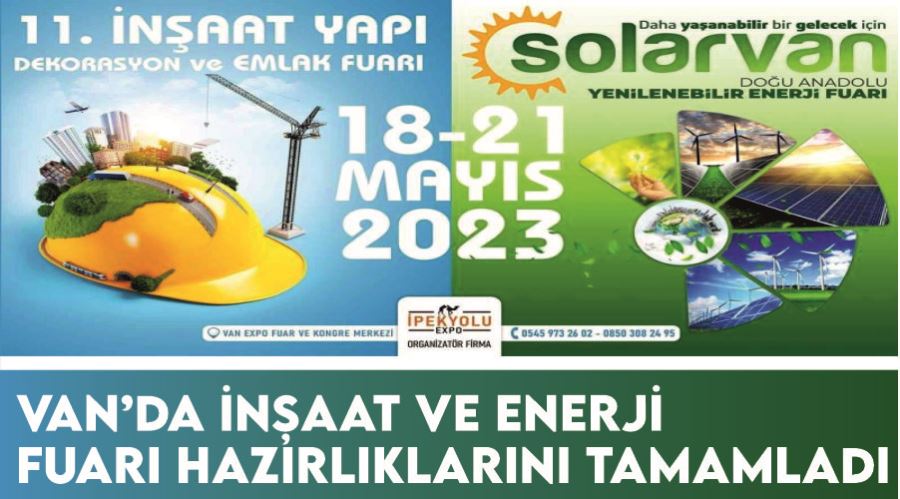 Van’da inşaat ve enerji fuarı hazırlıklarını tamamladı