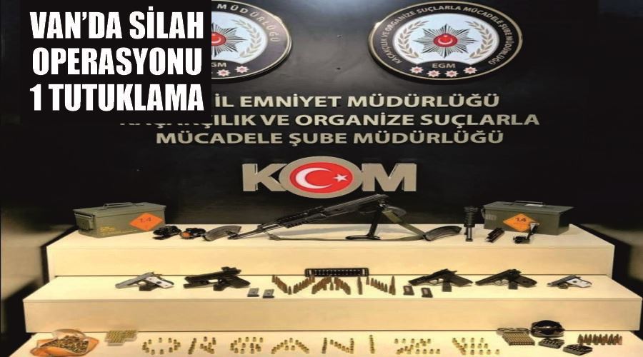 Van’da silah operasyonu: 1 tutuklama