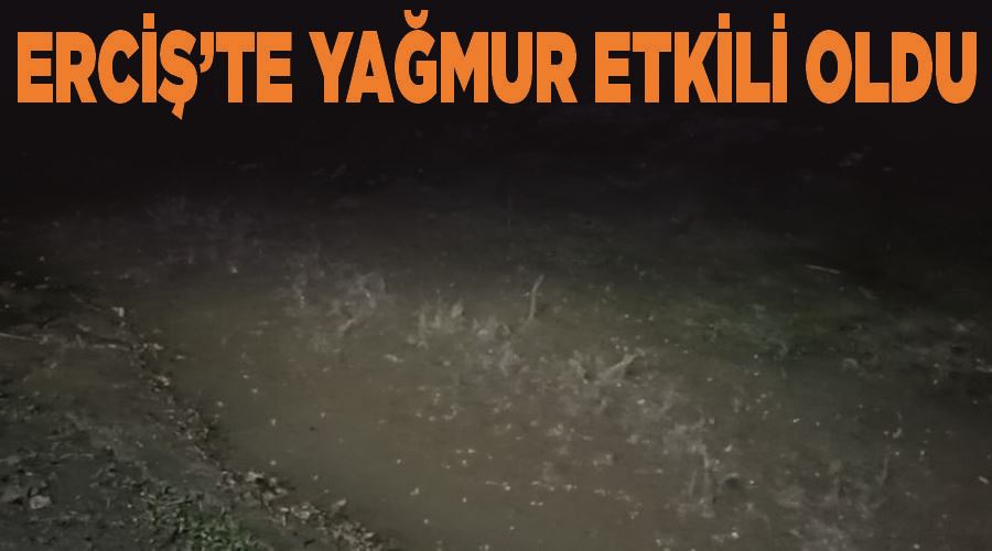 Erciş’te yağmur etkili oldu