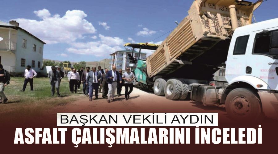 Başkan Vekili Aydın asfalt çalışmalarını inceledi