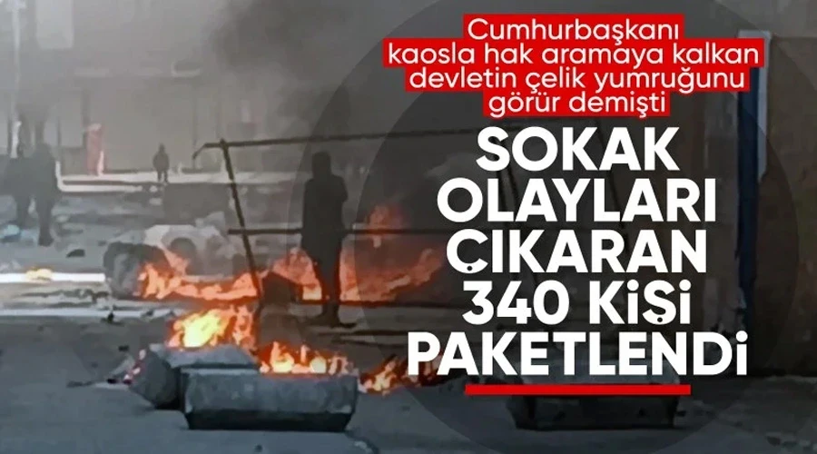 Yerel seçimlerde Van Başta Olmak Üzere 14 ilde terör eylemi yapan 340 kişi yakalandı