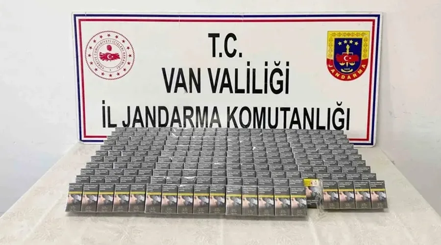 Van’da bin 470 paket kaçak sigara ele geçirildi