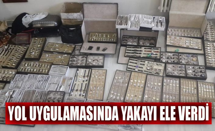 Yol uygulamasında yakalanan hırsızlık zanlısı tutuklandı