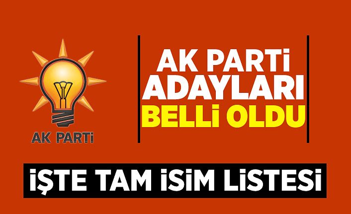 Ak Parti Van Belediye Başkan adayları açıklandı