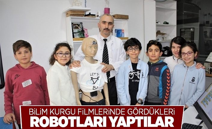 Bilim kurgu filmlerinde gördükleri robotları yaptılar