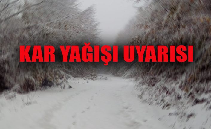 Doğu illeri için kar yağışı uyarısı