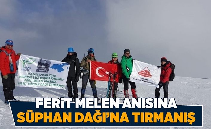 Ferit Melen anısına Süphan Dağı’na tırmanış