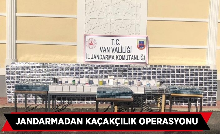 Jandarmadan kaçakçılık operasyonu