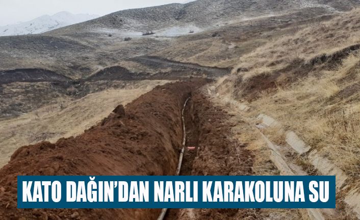 Kato Dağı'nın eteklerinden Narlı Karakoluna su