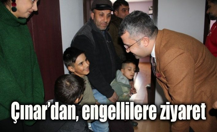 Kaymakam Çınar’dan engellilere ziyaret