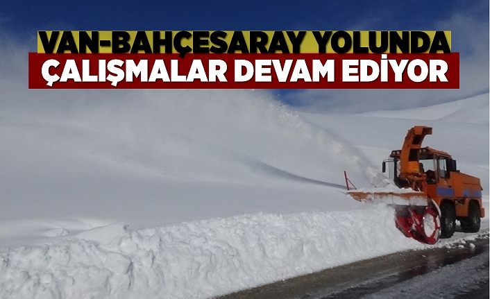 (Özel) Van-Bahçesaray yolunda çalışmalar devam ediyor