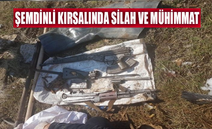 Şemdinli kırsalında silah ve mühimmat ele geçirildi