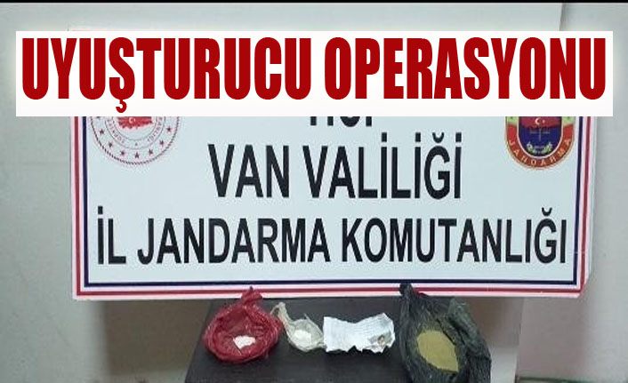 Van'da uyuşturucu operasyonu