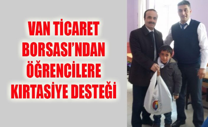 Van Ticaret Borsasından öğrencilere kırtasiye desteği