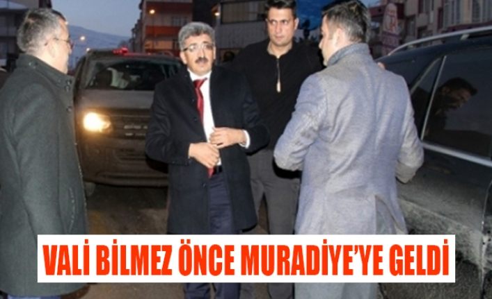 Van’a gitmeden Muradiye’ye geldi