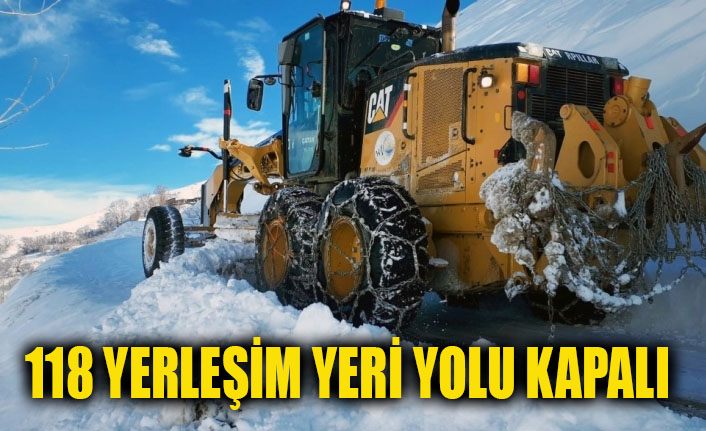 Van’da 118 yerleşim yeri ulaşıma kapandı
