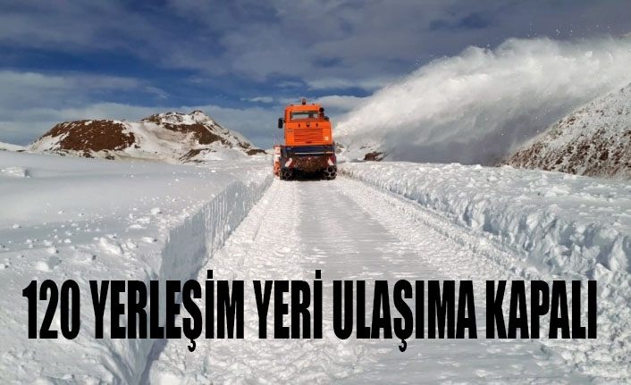 Van’da 120 yerleşim yeri ulaşıma kapandı