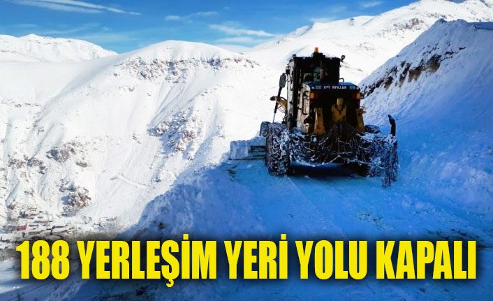Van’da 188 yerleşim yeri ulaşıma kapandı