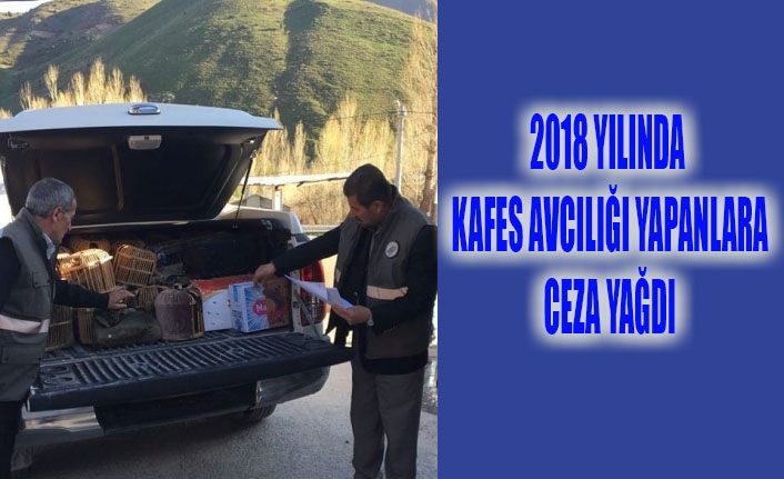 Van’da 2018 yılında kafes avcılığı yapan 47 kişi 198 bin 529 lira para cezası kesildi